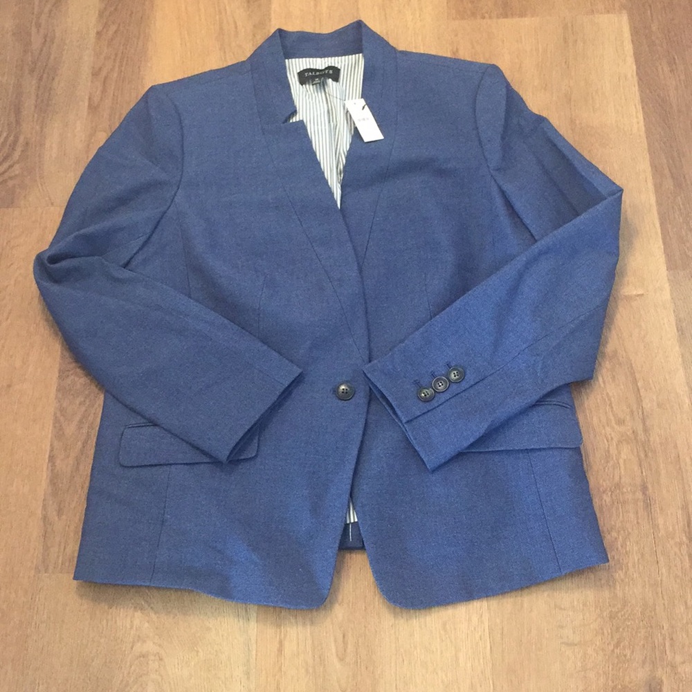 Talbots Denim Look Blazer